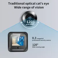 New 2.4 Inch Peephole 120° Smart Digital Door Viewer Camera Security Monitor 240x320 HD Visual Doorbell 300000 Pixels Resolutio - Image 3
