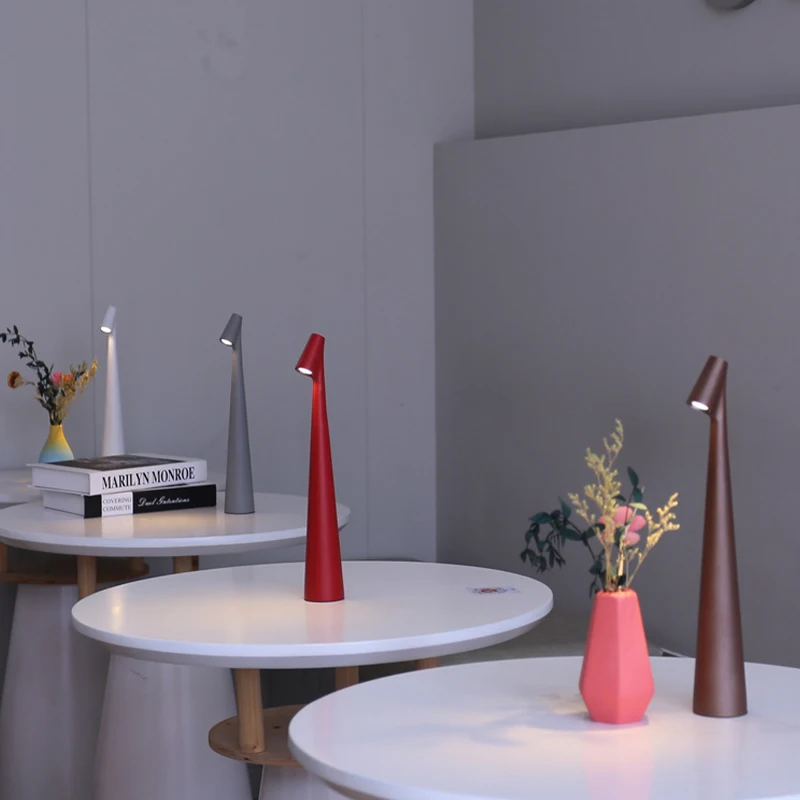 LED Table Lamp USB Charging Atmosphere Lamp Bedroom Bedside Lamp Top Touch Dimming Study Lamp Light Night Minimalist Desk Lamp - 3