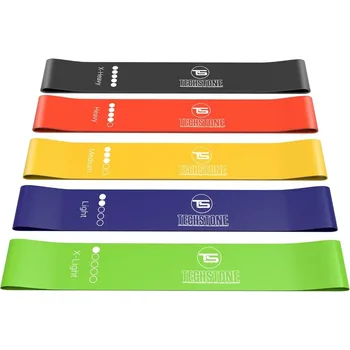 Resistance Bands Set for Men and Women, Pack of 5 Different Levels Elastic Band for Home Gym Long Exercise Workout
