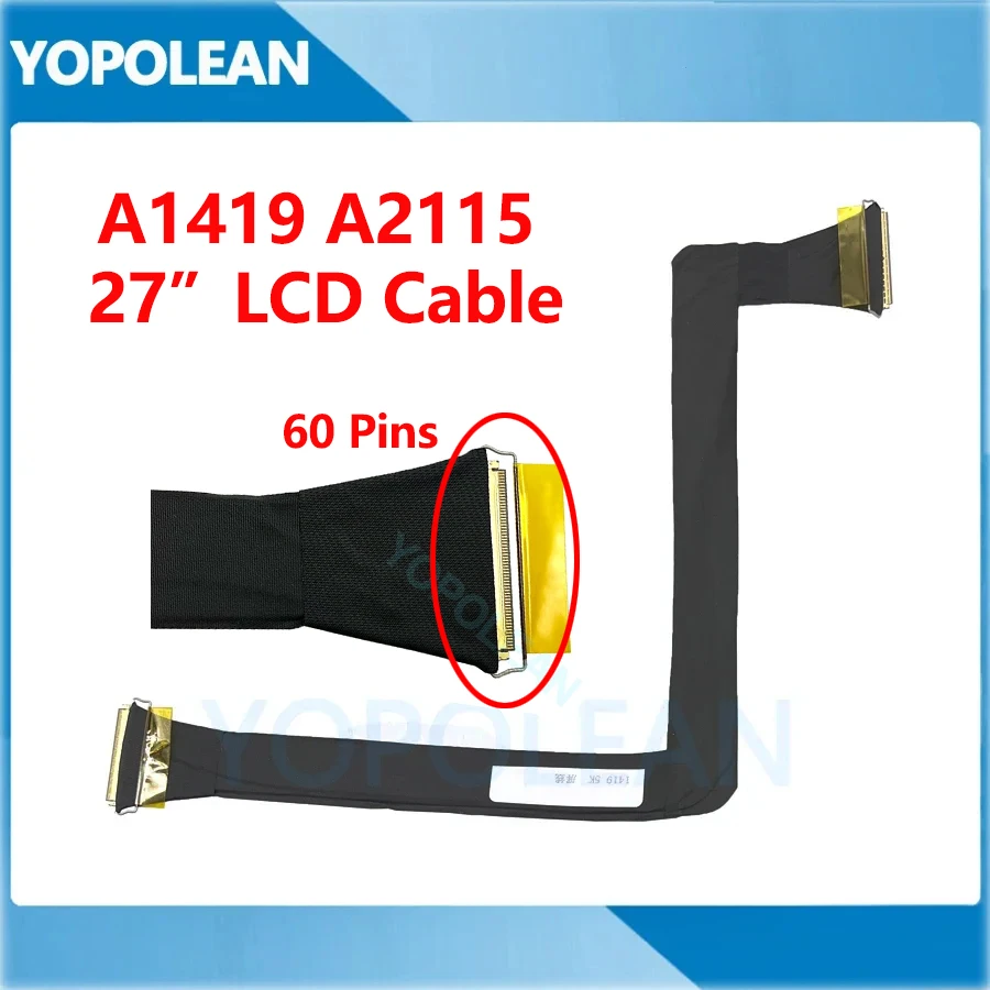 New For iMac 27" A1419 A2115 LCD Screen Display Cable 5K 60Pins 923-00093 Late 2014 2015