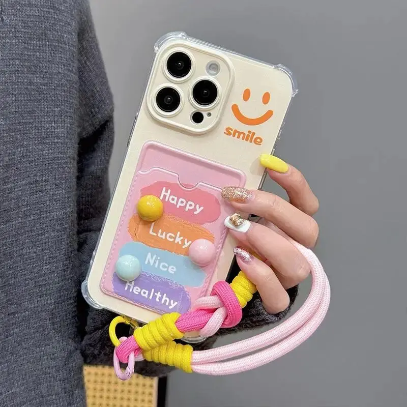 Smile 3D Candy Beans Card Bag Hang Case