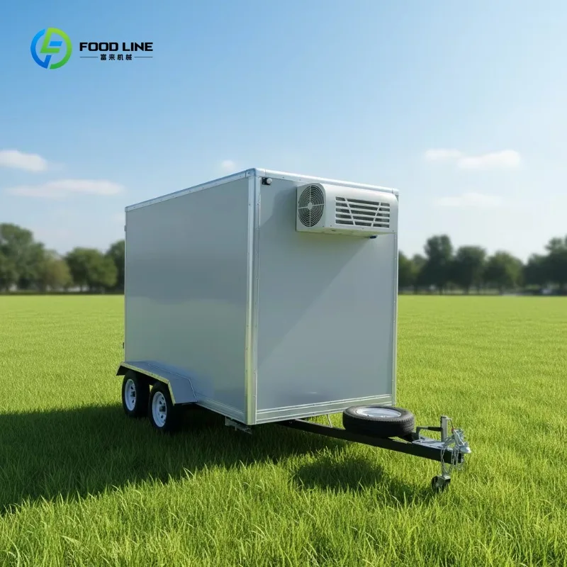 Camion Frigorifero per Stoccaggio in Celle Frigorifere, Rimorchio Refrigerato, Cella Frigorifera Mobile per Trasporto Alimenti Commerciale Personalizzato - immagine 2
