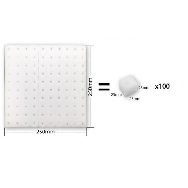 Hydroponic plant Sponge Garden Cultivation Seedling Soilless Culture Planting tools Vegetables Nursery Pots trays 100pcs/sheet