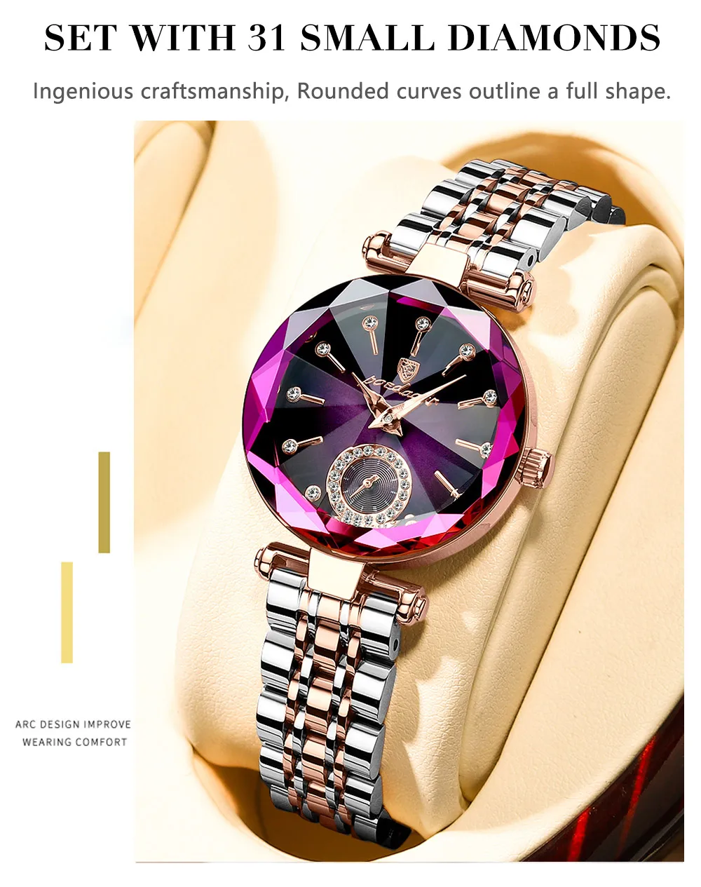Wristwatches Elegance POEDAGAR Wristwatch - Luxury Timepiece with Precision Engineering and Elegant Design