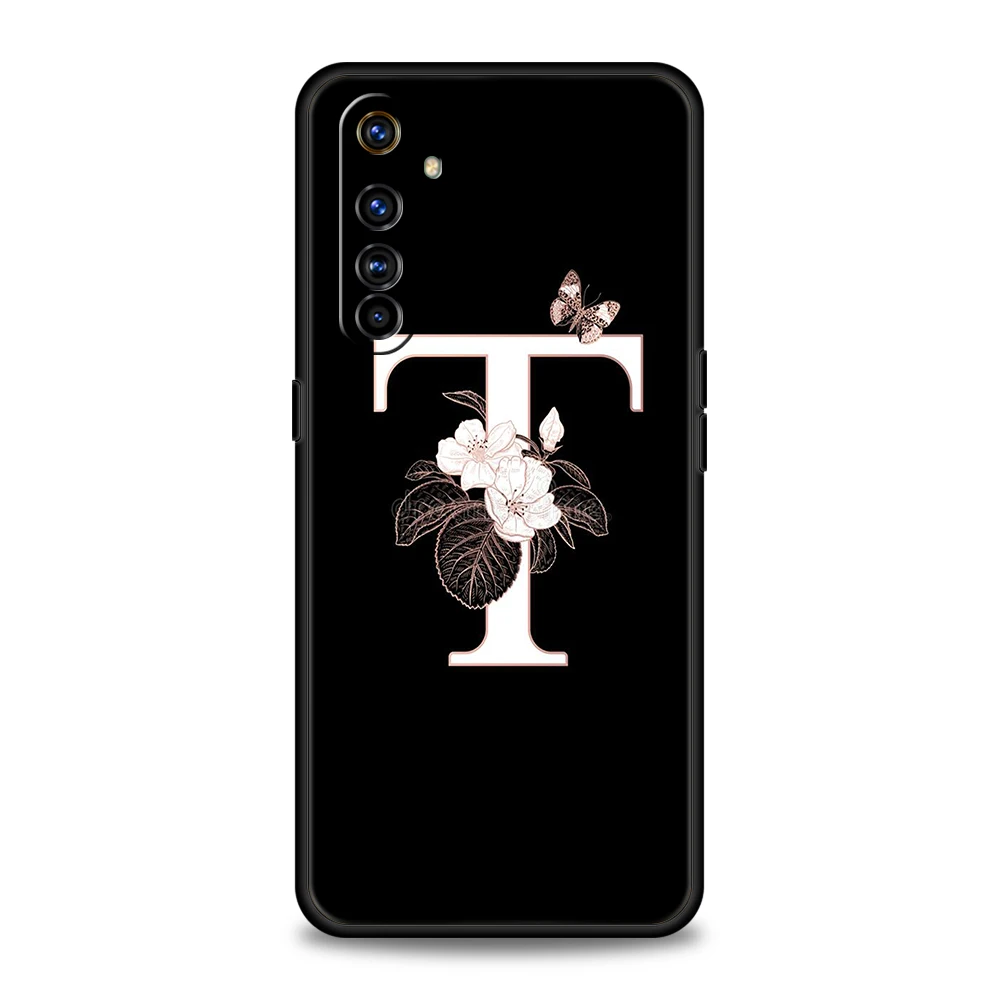Floral Monogram Silicone Phone Case