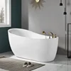 Modern Interior Free Stand Alone Acrylic Bathtub Bath Tub Bathroom Freestanding Alone Soaking Bathtubs 2