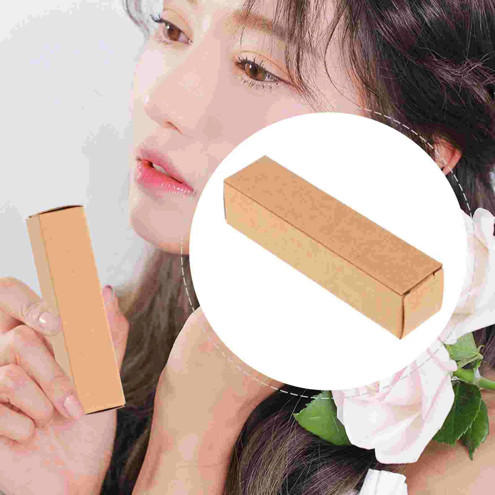 

Lip Gloss Base Cute Lipgloss Packaging 50 Pcs Lip Gloss Tubes Kraft Paper Packaging Boxes Lipstick Storage Boxes Lip