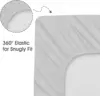 3 Pack Bassinet Sheets for Baby Girls Universal Fitted for Cradle and Bassinet Mattress Pad Soft Silky Breathable Cradle Sheets 3