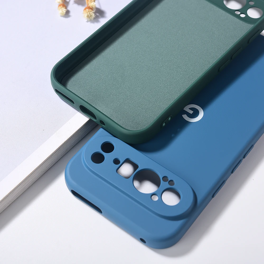 Enhanced Shockproof Liquid Silicone TPU Phone Case - Soft Protective Cover
