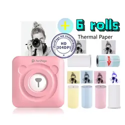 PeriPage-Mini Foto Bluetooth Impressora de Bolso, Adesivo Portátil Sem Fio, Impressora Térmica para Celular, Android e iOS, 304 DPI