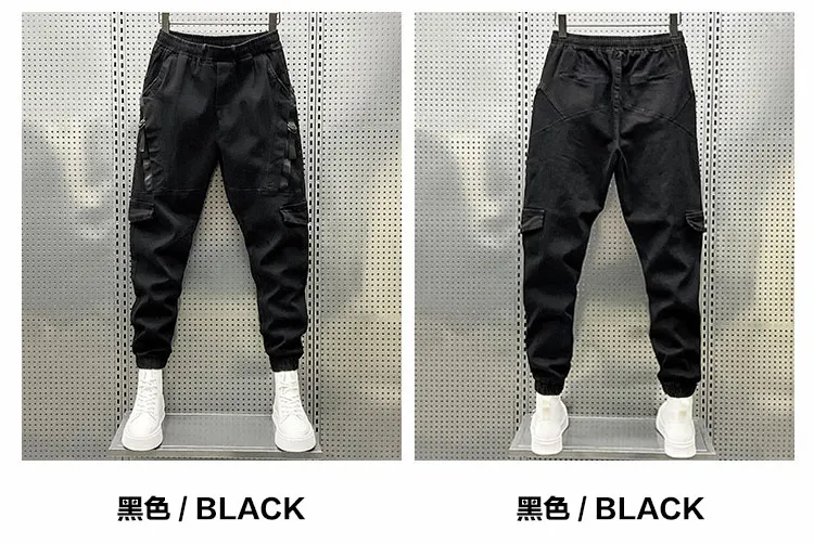 Description Picture 4 of itemMen Elastic Slim Fit Denim Pants Comfortable Four Seasons Style Long Pants Straight Trousers Classic Jeans Men Clothing B134