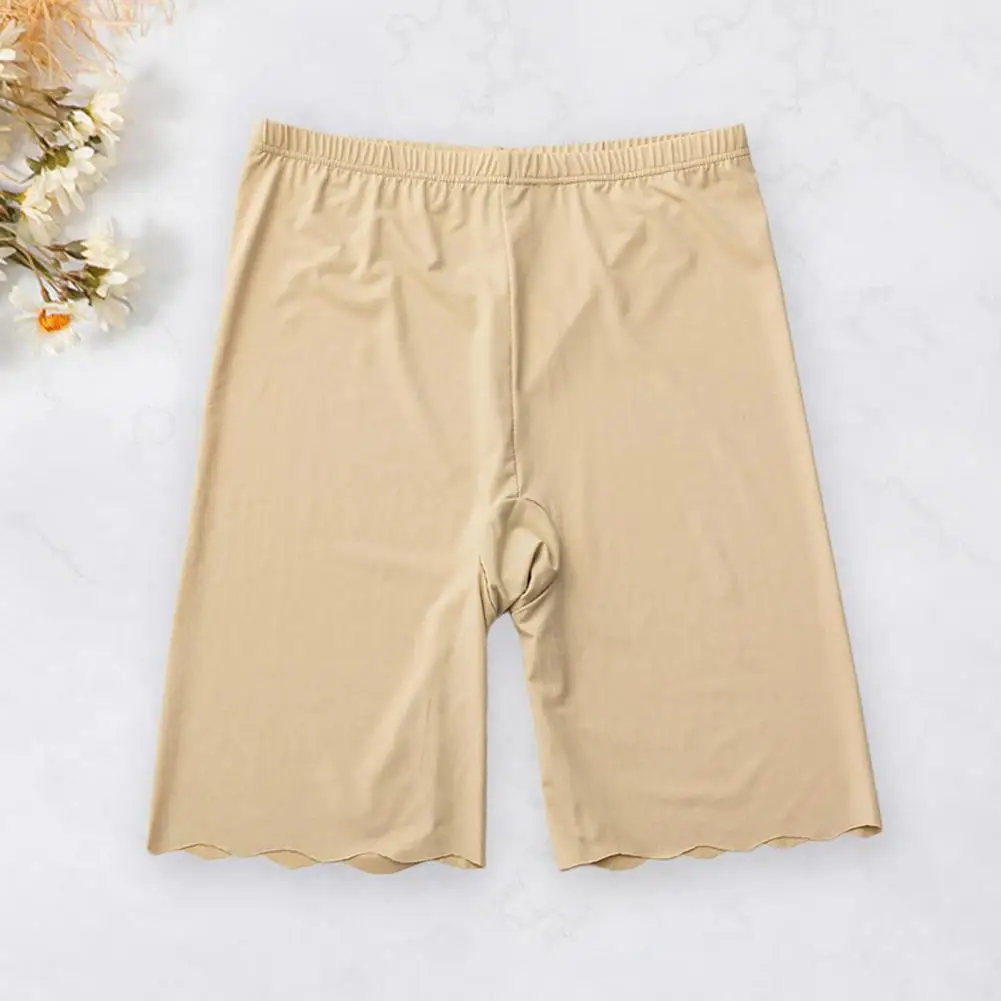 Women Safety Short Pants Summer Seamless Ice Silk High Waist