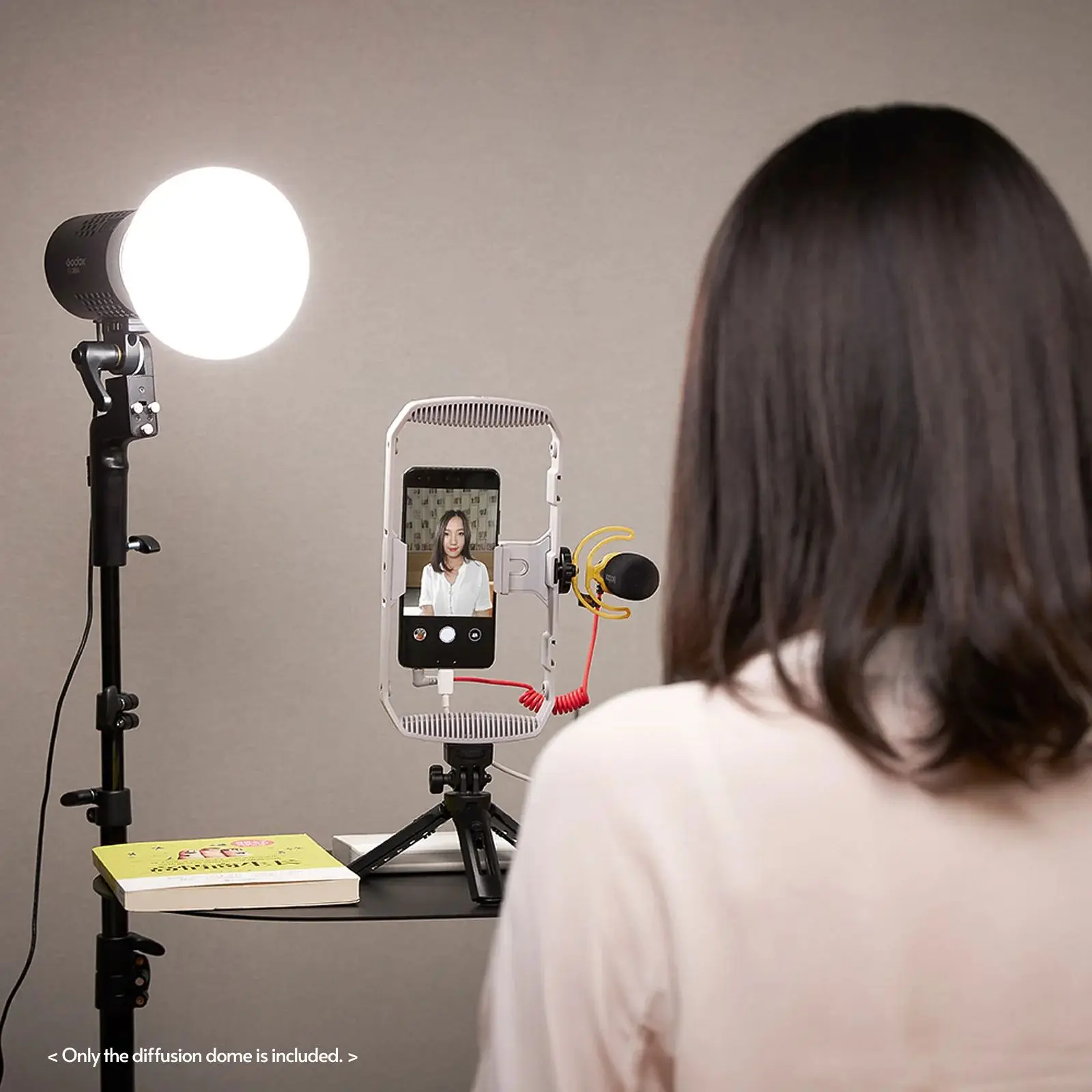Godox AK-R22 Silikon-Weichlichtkugel V1 AD100PRO Blitz Spezielle Soft-Light-Box Kamerablitz Kleiner tragbarer Reflektor – Detail 7