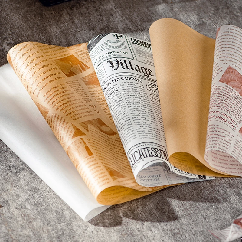 Wax Paper Rolls For Food Deli Paper 50 Sheets Food Wrapping Papers  Grease-Resistant Sandwich Wrap Non-Stick Parchment Paper Roll - AliExpress