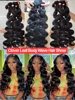 30 32 40 Inch Body Wave 3 4 Bundles Brazilian Remy 100% Unprocessed Raw Virgin Human Hair Wavy Double Bundles Weave Extensions 6