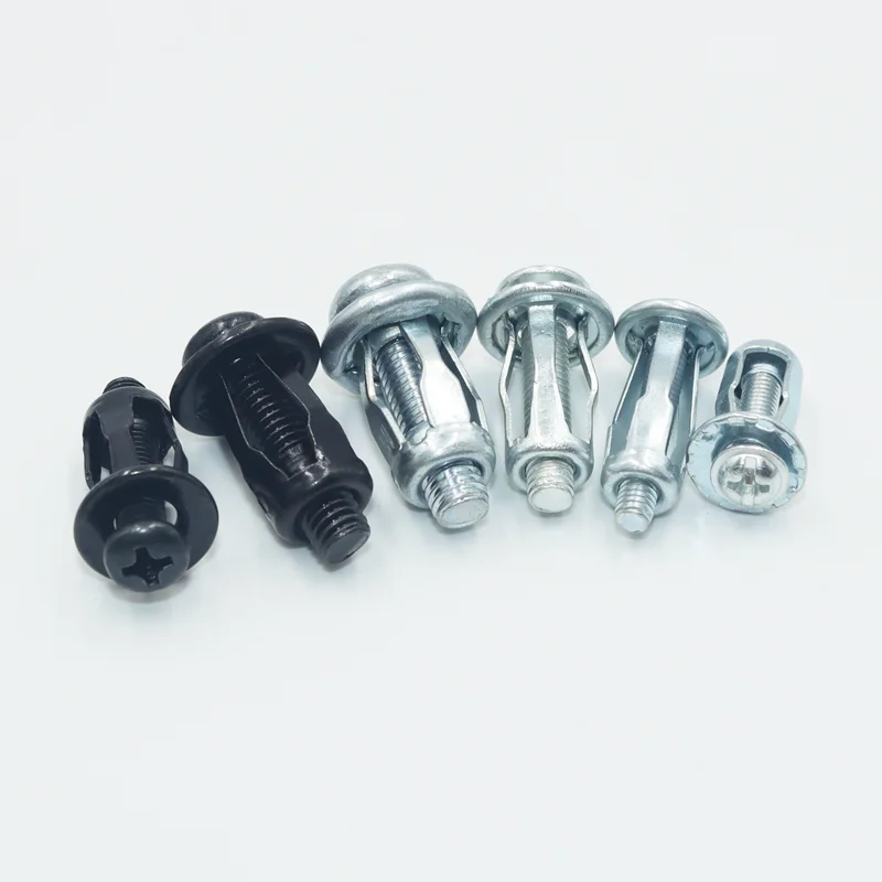 Description Picture 4 of itemJack Nuts Screw Petal Shape Rivet Nut Bolt Kit Expansion Metal Rivetnut Panel License Plate Clamp Lock Iron M4 M5 M6 Jack Nut
