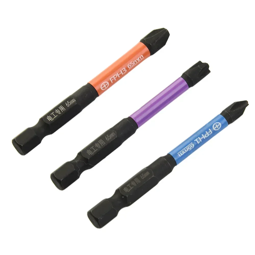 65/100mm 자기 특수 슬롯 형 십자 드라이버 비트 FPH1 FPZ1 FPH2 FPZ2 FPH3 FPZ3 회로 차단기 용 전기 드라이버