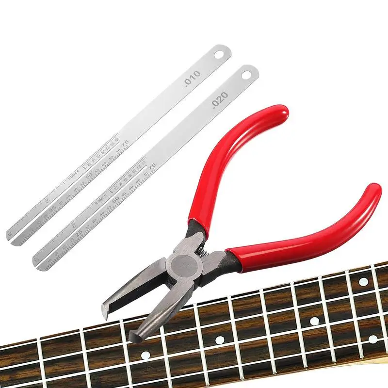 Bass Guitar String Cutter Guitar Bridge Pin Puller Fret Flat Nose Pinza Strumento Di Rimodellamento Tronchesi Per Chitarre Acustiche