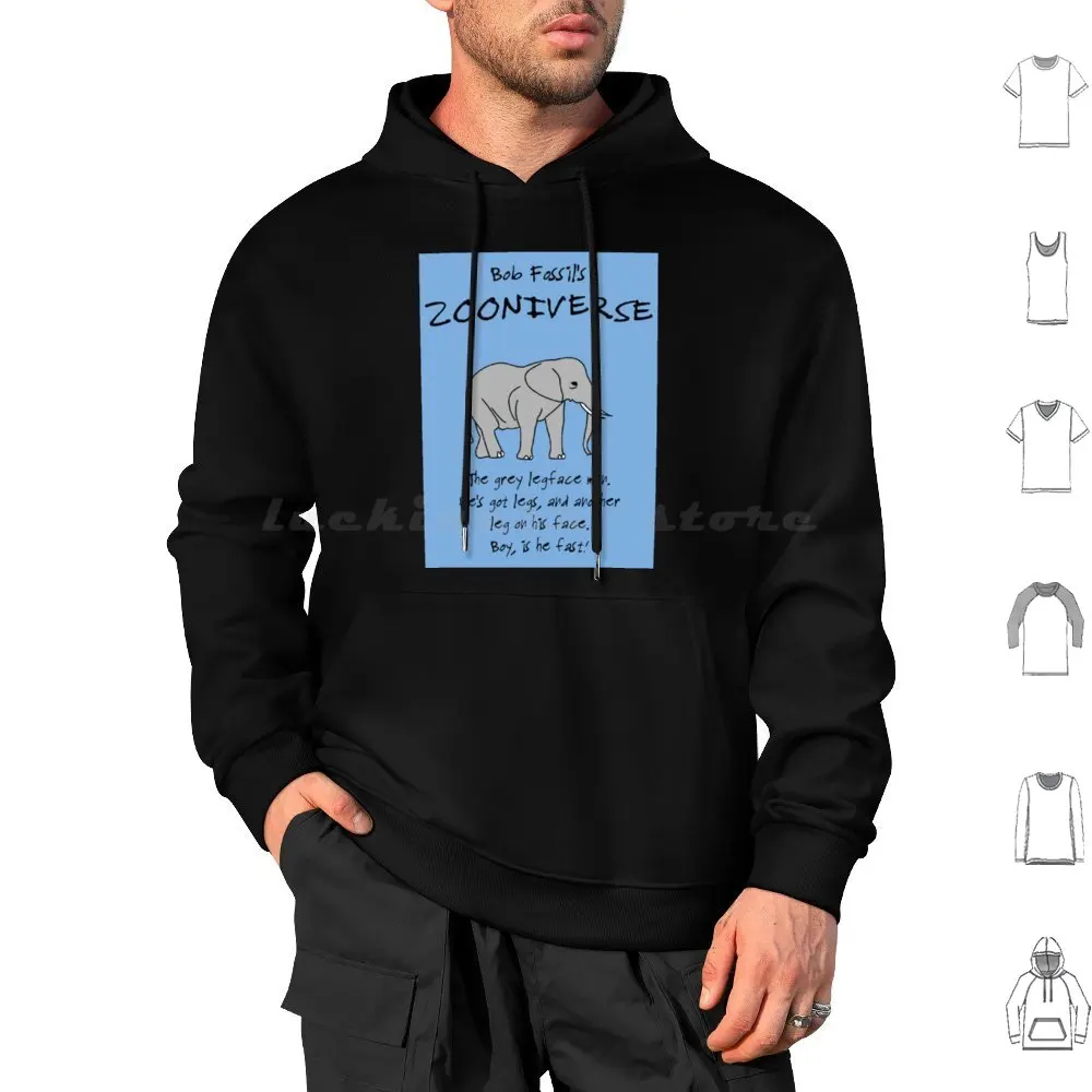 

The Elephant , At Bob Zooniverse Sticker Hoodies Long Sleeve The Elephant At Bob S Zooniverse