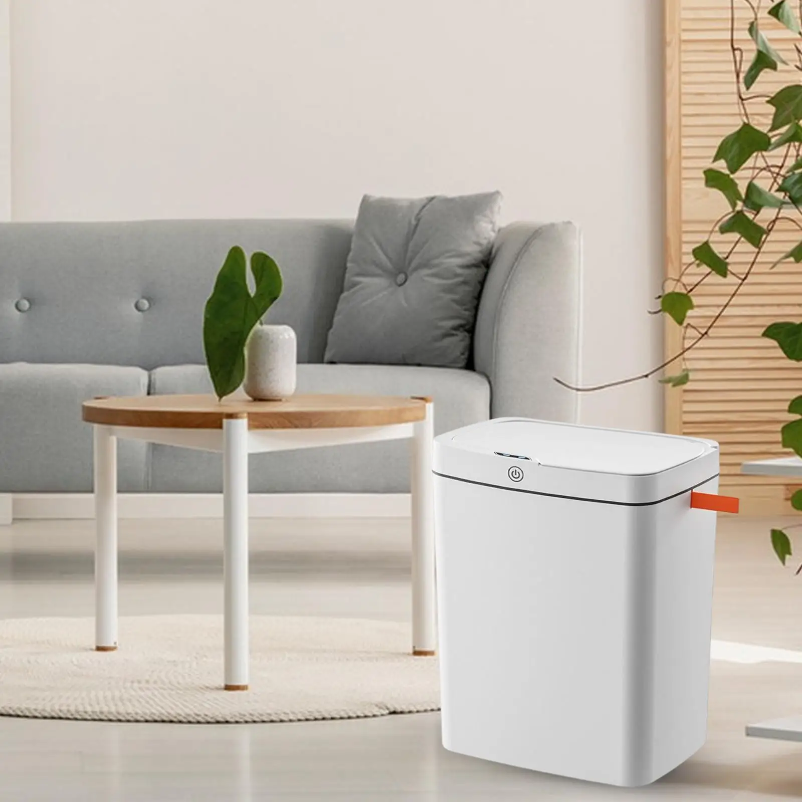 

Тонкая узкая мусорная корзина для спальни, стандартная Автоматическая мусорная корзина, мусорная корзина для туалета, офиса, дома, гостиной, кухни