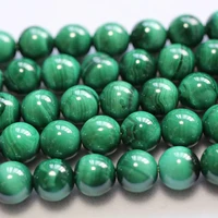 Meihan 100% Natural Malachite 6-12mm Smooth Round Loose Beads Stone Hot Selling Sroducts For Jewelry Making Design DIY 1