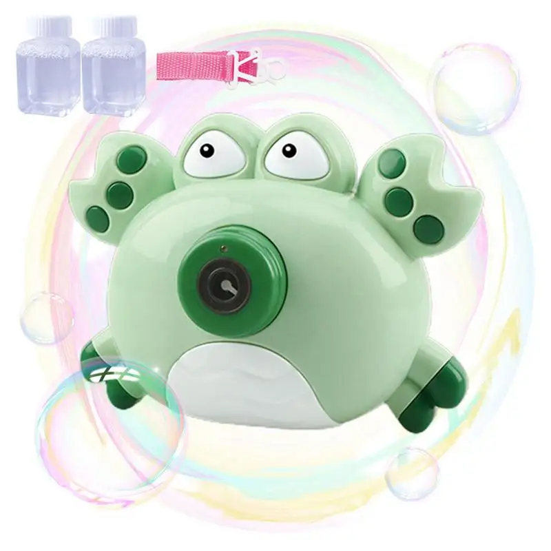 

Crab Bubble Machine Upgrade Animal Bubble Blower Summer Outdoor Toys Party Atmosphere Maker Portable With Bubble Liquid Kids