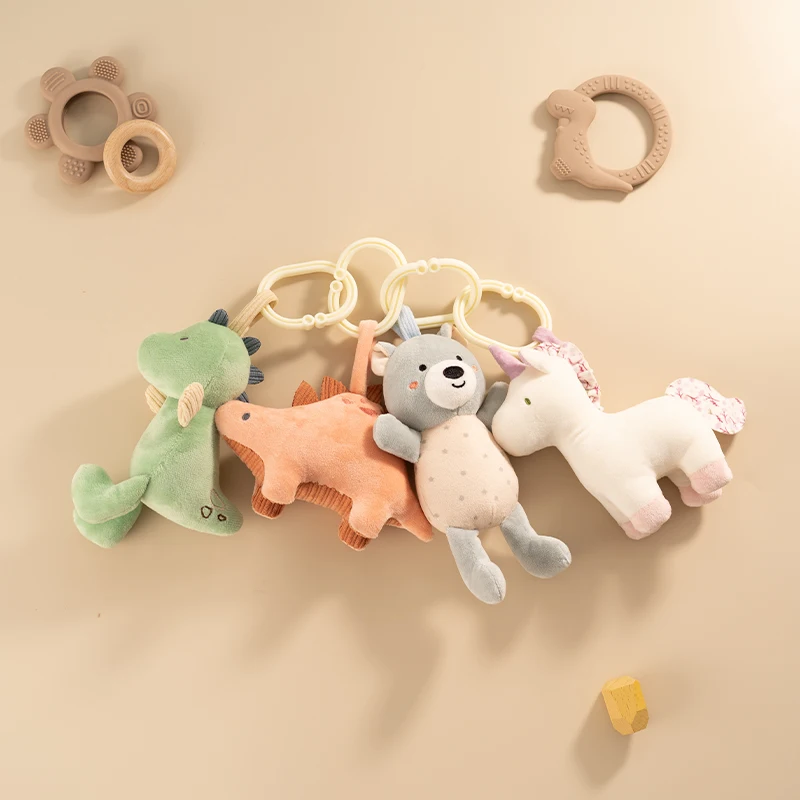 Cartoon Animal Baby Stroller Bed Hanging Toy for Boys Girls Rattles Soothing Toy Newborn Gifts Toddlers Early Educational Toys - 4