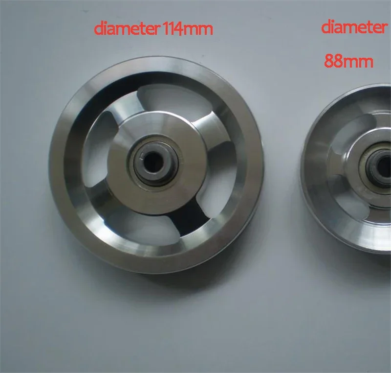 Fitness cable pulley Fitness pulley cable Fitness pulley Fitness equipment parts Universal Diameter 73mm 88mm 95mm 110mm 114mm Aluminium Alloy Bearing Pulley Wheel Cable Fitness Equipment Part