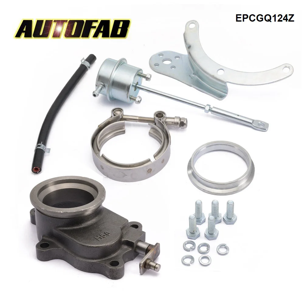 

AUTOFAB 2.5” Internal Wastegate Conversion Kit T3 T4 5bolt Swingvalve Actuator For Turbocharger EPCGQ124Z