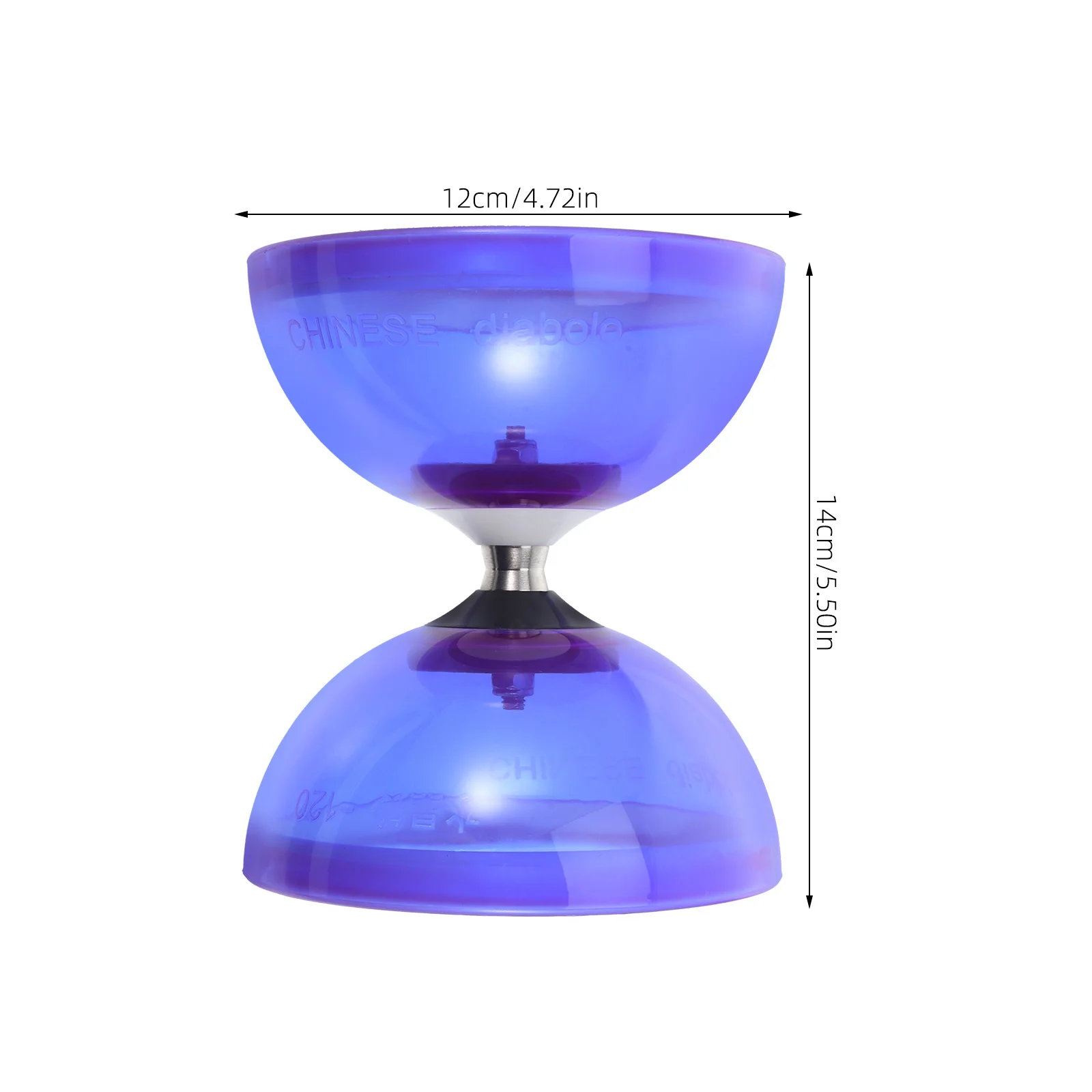 Set Three Bearings Soft Rubber Double Wheel Diabolo Elderly Kids Toys Juggling Tpu Chinese for