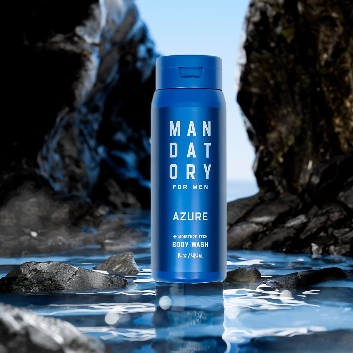 MANDATORY Body Wash for Men Body Shower Gel Men's Wash Pump Foaming Moisturizing Formulated Without SLS 14 Oz