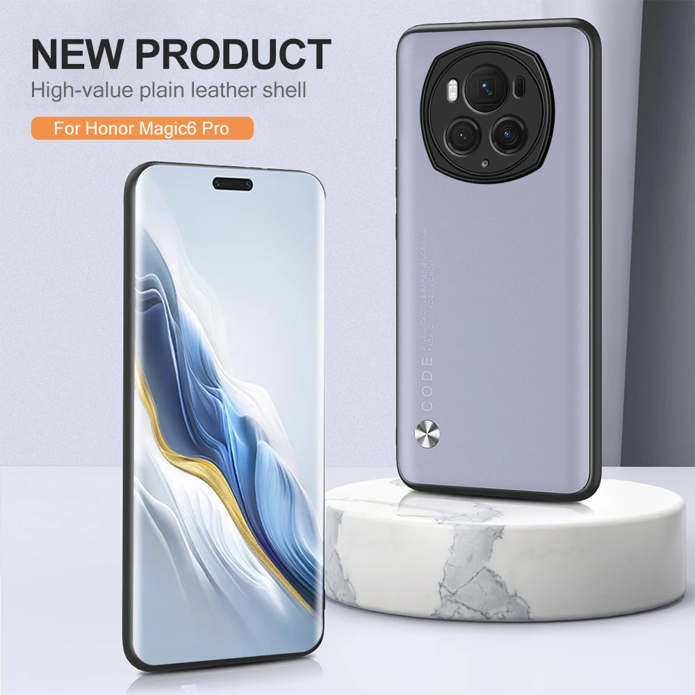 Custodia Per Telefono In Pelle Tinta Unita Per Honor Magic 6 Pro 6Pro Magic6 Magic6Pro Cover Huawei Honer Honar Hone 6 Magic Honor Honor Magic6