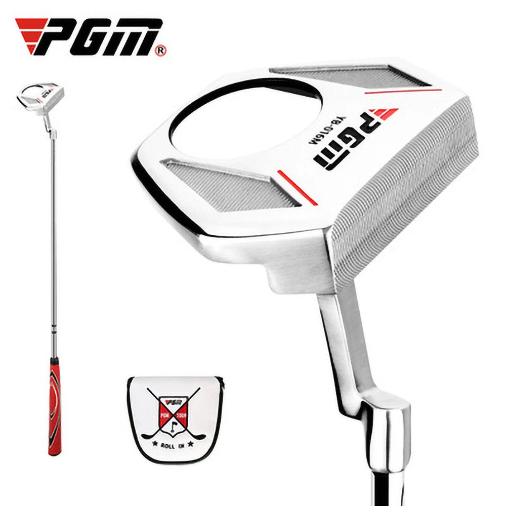 

PGM Men's Golf Club Putter Right Hand with Ball Picking Golf Club Men Putting Training Aids Golf Putter with Head Cover for Men