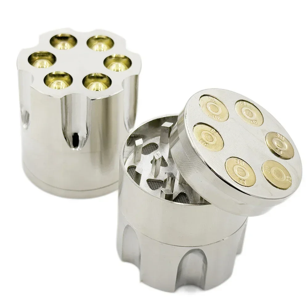 Metal Grinder 3 Layers Herbal 40mm Zinc Alloy Heab Grinder Grass Crusher Hand Muller 4