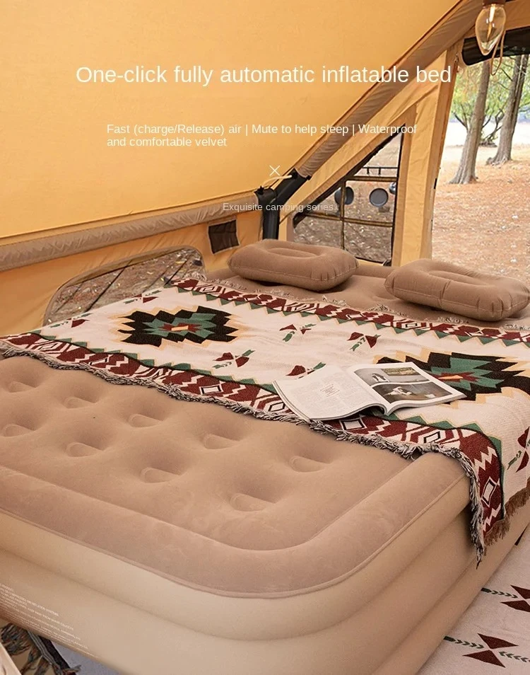 アウトドア寝具 Self-Inflating Multi-Function Mattress Self Inflating Mattress Camping Ultralight Single Inflatable