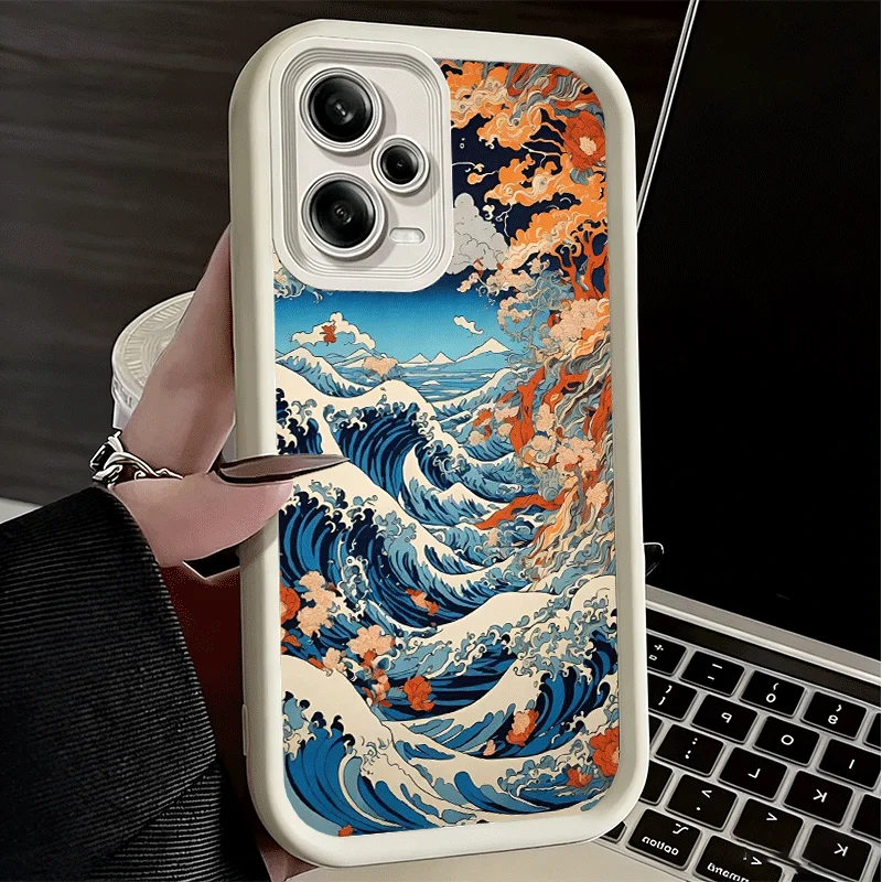 Japanese Wave Kanagawa Surfing Soft Silicone Phone Case