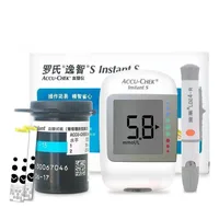 (EXP:Maximum ) Roche ACCU Instant Diabetes Check Glucose ACCU Glucose Meter Glucose Strip Free Blood Sampling Needle