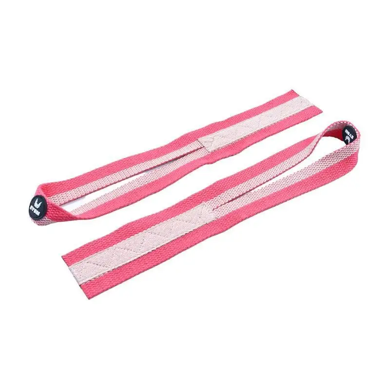 1Pair gym lifting straps weightlifting wrist weight belt bodybuilding gloves for women men fitness crossfit barbells power sport