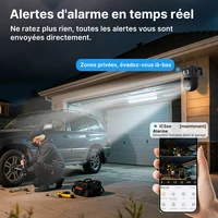 WONSDAR Caméra WiFi 2.4Ghz et 5Ghz PTZ, caméra IP de sécurité externe, suivi automatique, Vision nocturne, vidéosurveillance CCTV, iCsee 4