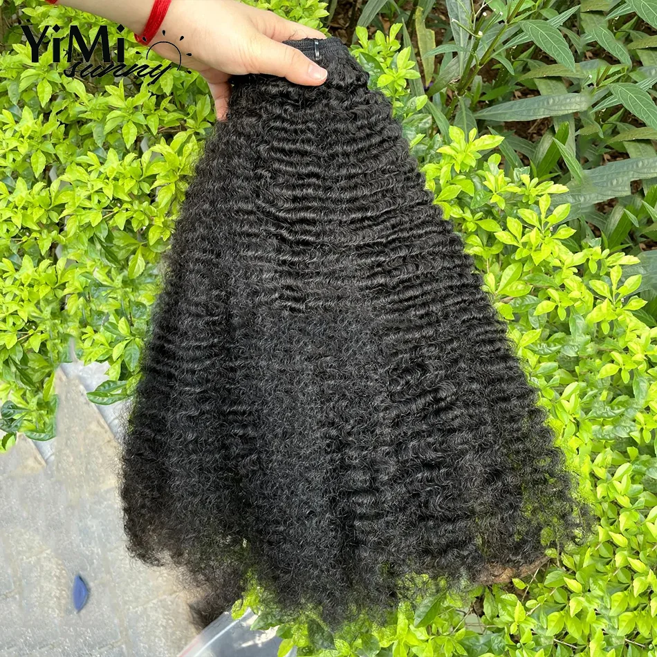 Burmese Kinky Curly Human Hair Bundles 3pcs Deals Burmese Human Hair For Women Curl Extension Make Full Head Yimisunny human hair bundles