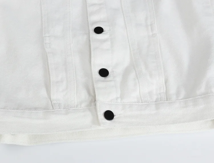 Spring New Korean Version Slim Fit Personalized Trendy Men's White Denim Horse Jacket Denim Vest Top mens jacket  men vest