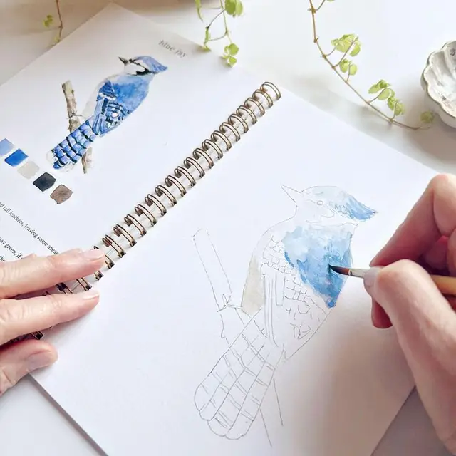 Portable Watercolor Tutorial Paper Book 3