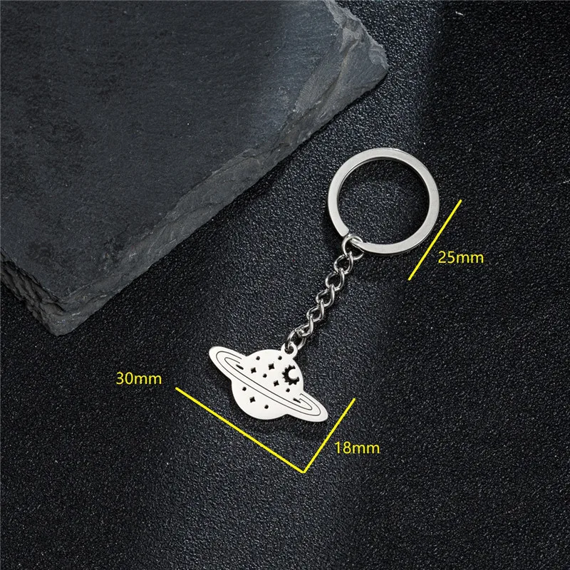 Unique Metal My Shape Chemistry Atom Keychains for Women Men Stainless Steel Car Key Chain Accessories Keyring Gifts Never Fade