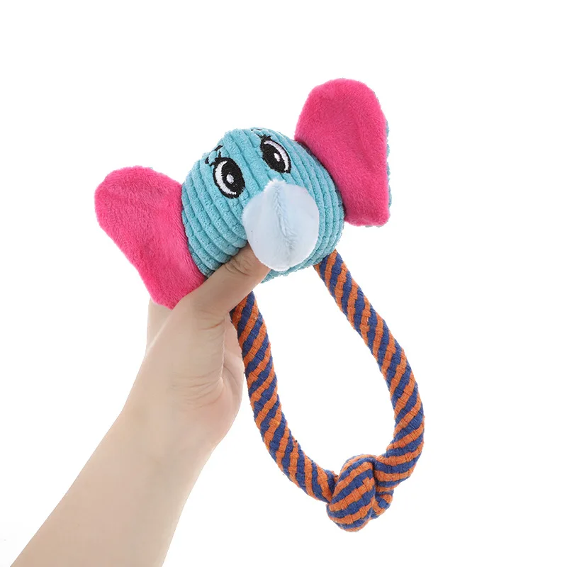 Bite Resistant Dog Chew Toy Plush Stuffed Pet Squeak - PeticaDeals