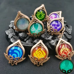 Game Impact Sumeru Vision Of God Cosplay Anime Heros Halloween Party Costumes God's Eye 7 Elements Keychains Backpack Pendants