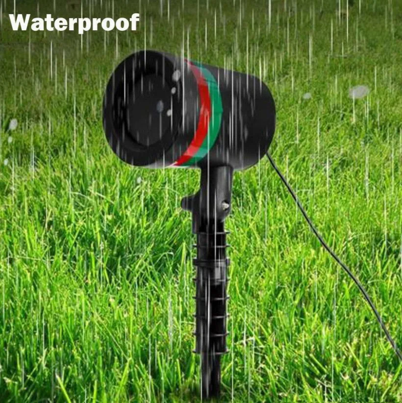 LED Landschap Podiumlicht Tuin Ster Projector Licht Buiten Waterdichte R&G Spots for Tuin Gazon Vakantie Decoratie voor Party Yard