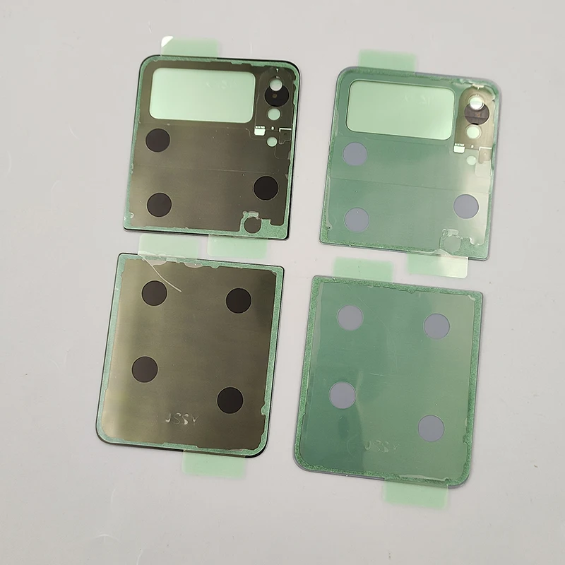 삼성 Z 플립 3 F7110 F711U F711B F711N 후면 유리 배터리 커버, 갤럭시 Z 플립3용 후면 도어 하우징 케이스 교체 부품