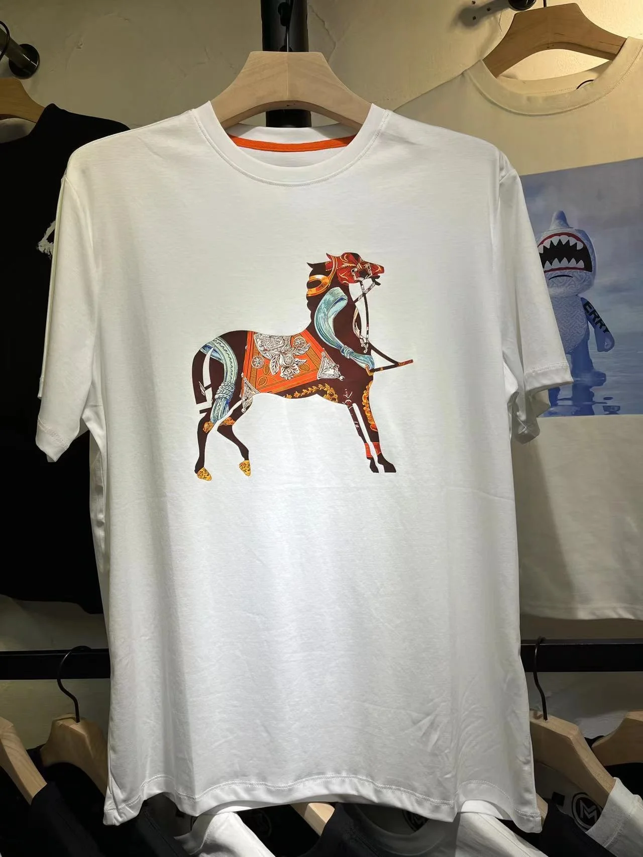 

Fashion zc9596 Men's Tops & Tees 2022 Runway Luxury European Design Print party style T-Shirts Men's Clothing