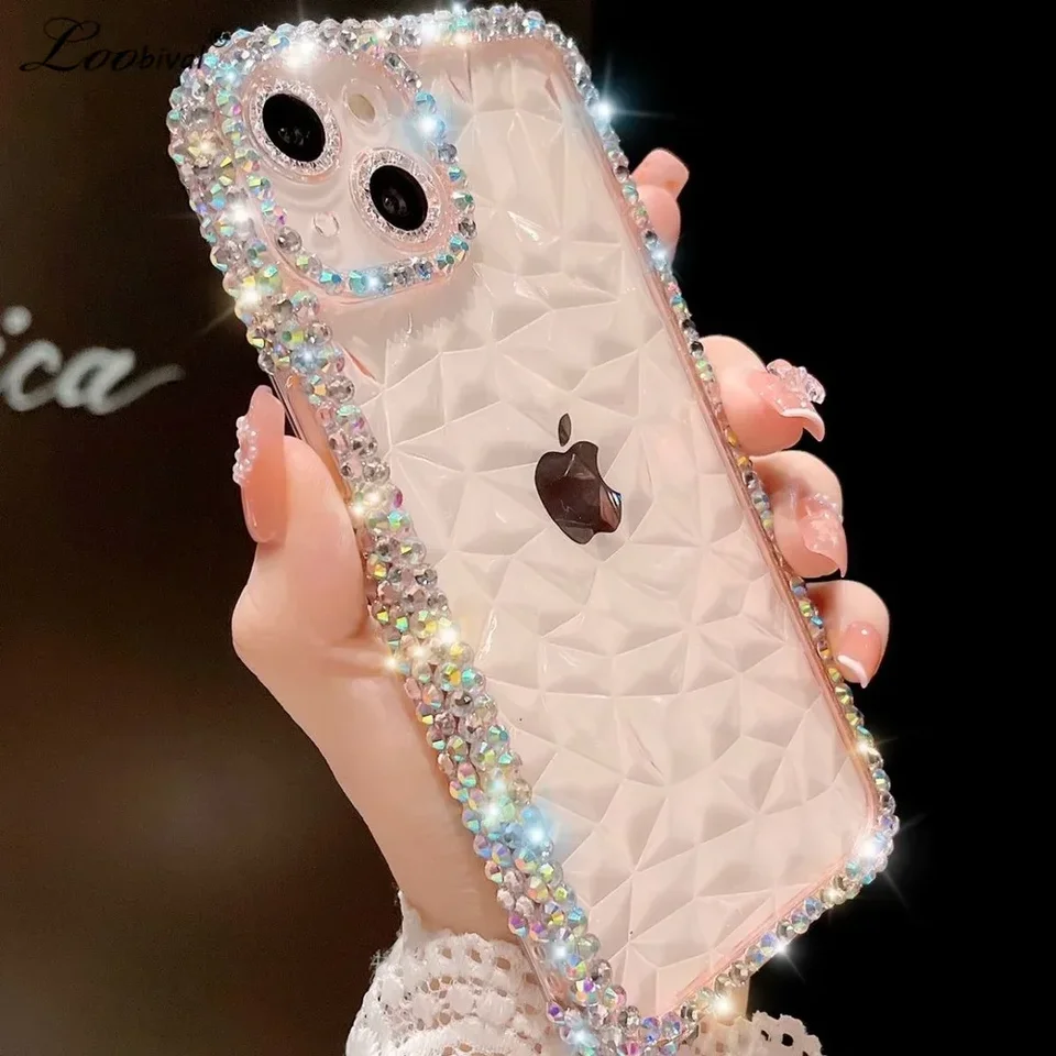 Luxury Rhinestone Bling Diamond Case For IPhone 15 14 13 12 11 Pro Max XR XS 7 8