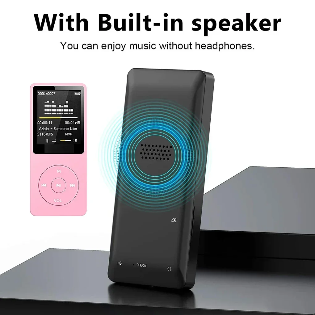 HiFi Sound Portable MP3 Player with Digital Display and Multifunctional Features